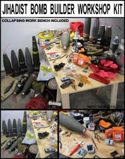 Inert, Simulated Jihadist IED Workshop Kit - Bomb Builder Workshop Kit