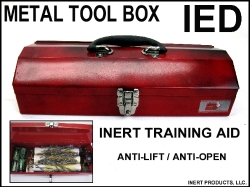 Inert, Anti Lift / Anti Open Metal Tool Box IED Training Aid