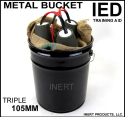 Inert IED, Triple 105mm Metal Bucket Device