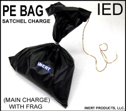 Inert, PE Bag Satchel Charge IED with Frag