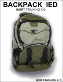 Inert, Simulated Backpack IED Training Aid