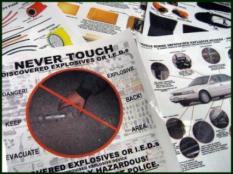 IED's & EXPLOSIVES TRAINING POSTER SET